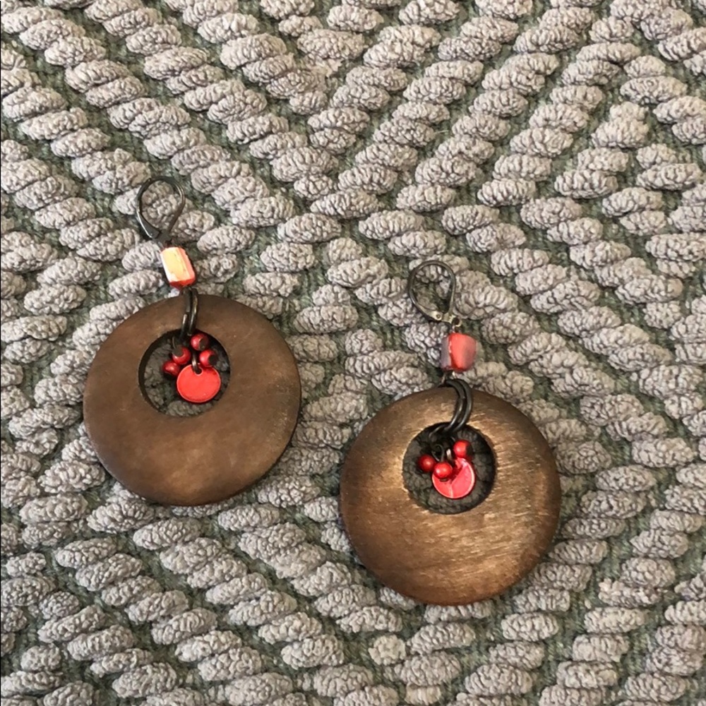 Wood earrings